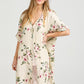 Abigail Floral Coatdress - Linen button up coat