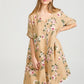 Abigail Floral Coatdress - Linen button up coat