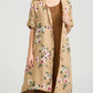 Abigail Floral Coatdress - Linen button up coat