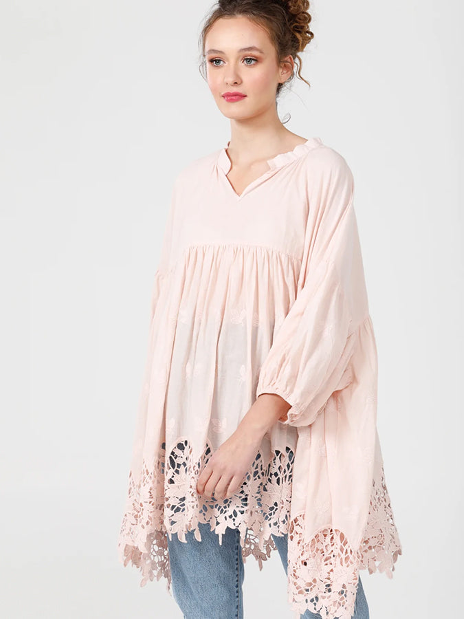 French Smock, Cotton & Lace