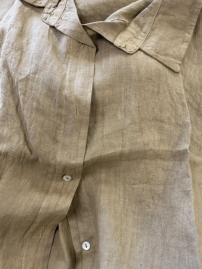 LINEN TEDDY SHIRT - Pure linen Loose Fit shirt