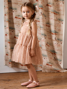 Twinkle Twinkle Moon and Star Dress - ROSE GOLD Miss Rose Sister Violet Twinkle Twinkle Moon and Star Dress - ROSE GOLD Miss Rose Sister Violet