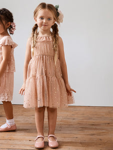 Twinkle Twinkle Moon and Star Dress - ROSE GOLD Miss Rose Sister Violet Twinkle Twinkle Moon and Star Dress - ROSE GOLD Miss Rose Sister Violet