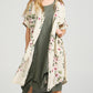Abigail Floral Coatdress - Linen button up coat