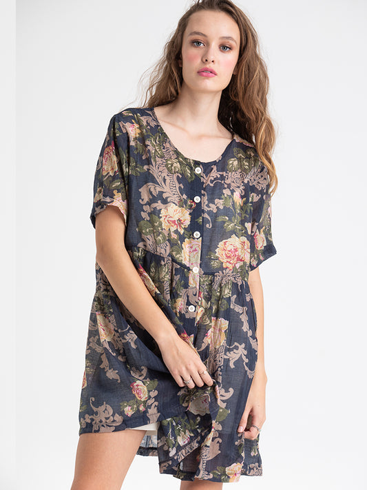 Babydoll Dress Midnight Blue
