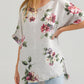 Floral Linen Contessa Top