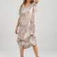 Floral Primavera Dress - Long Pure Linen Dress