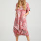 Floral Primavera Dress - Long Pure Linen Dress