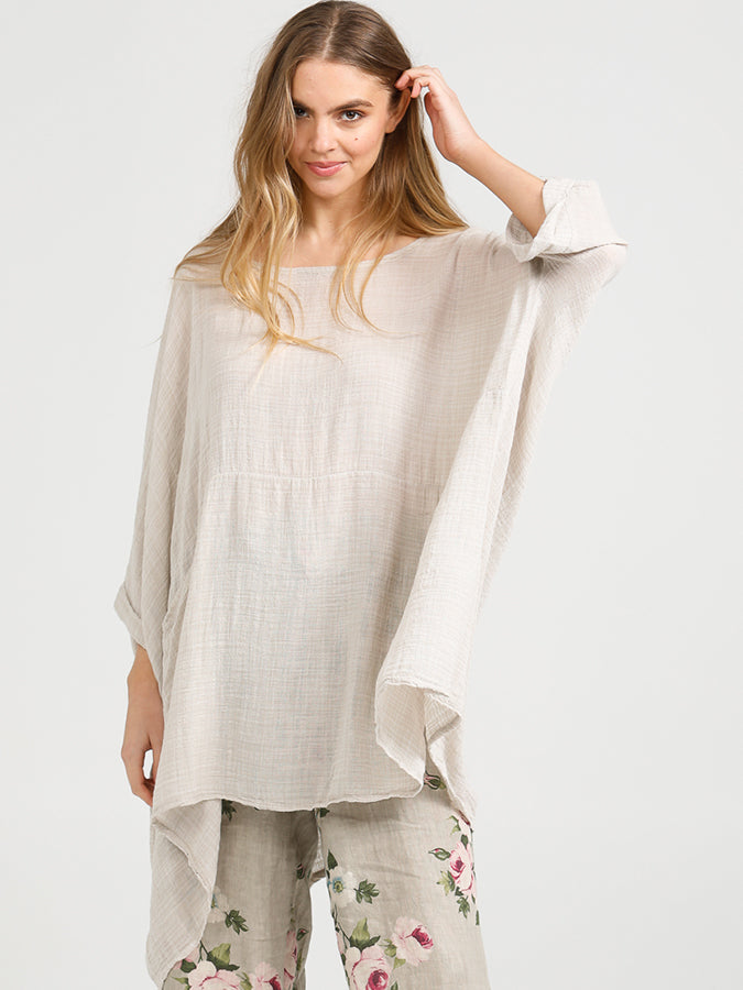 Camille Top - Loose Fit Natural Fibre casual top