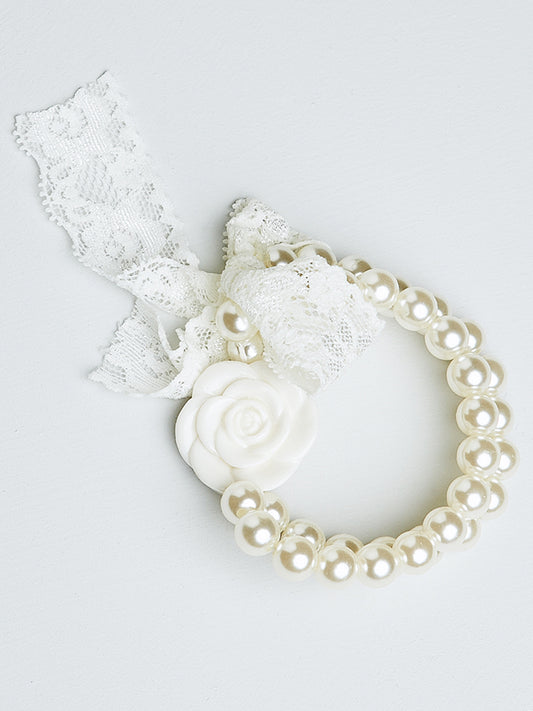 Pearl & Flower Bracelet