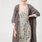 FLORAL MIA DRESS - Pure linen day dress