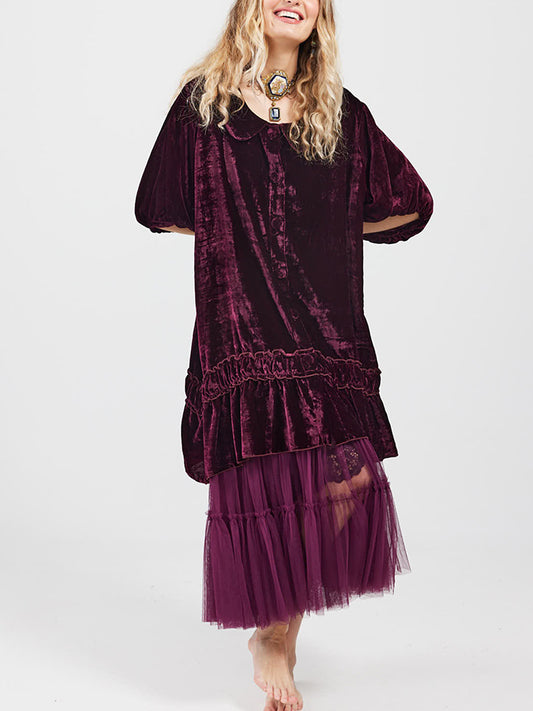The Ariette Tutu, soft net tulle, romantic fun tutu skirt, Wine
