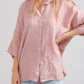 LINEN TEDDY SHIRT - Pure linen Loose Fit shirt