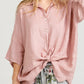 LINEN TEDDY SHIRT - Pure linen Loose Fit shirt