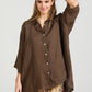 LINEN TEDDY SHIRT - Pure linen Loose Fit shirt