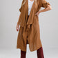 Sabine Coat - Pure Linen Open Coat