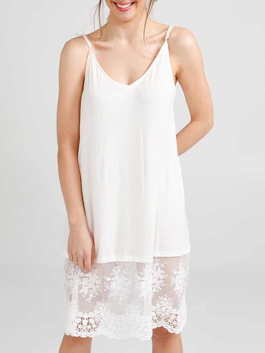 Cotton and Lace Slip
