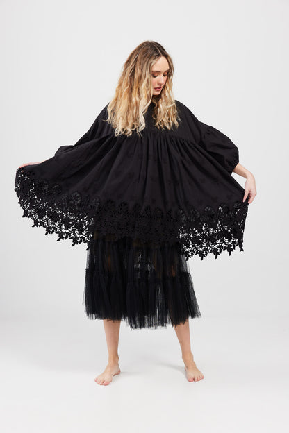 French Smock, Cotton & Lace