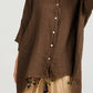LINEN TEDDY SHIRT - Pure linen Loose Fit shirt
