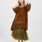 Velvet Florentine  Coat-dress.