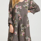 FLORAL MIA DRESS - Pure linen day dress