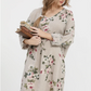 FLORAL MIA DRESS - Pure linen day dress
