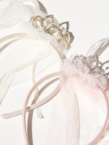 Tiara Princess Headband - CREAM