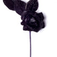 Small Velvet Rose Black